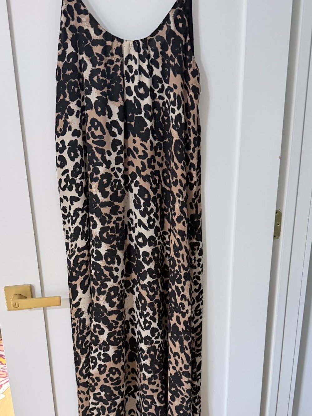 Buddy Love Leopard Print Maxi Dress Size Medium Boho Animal Print